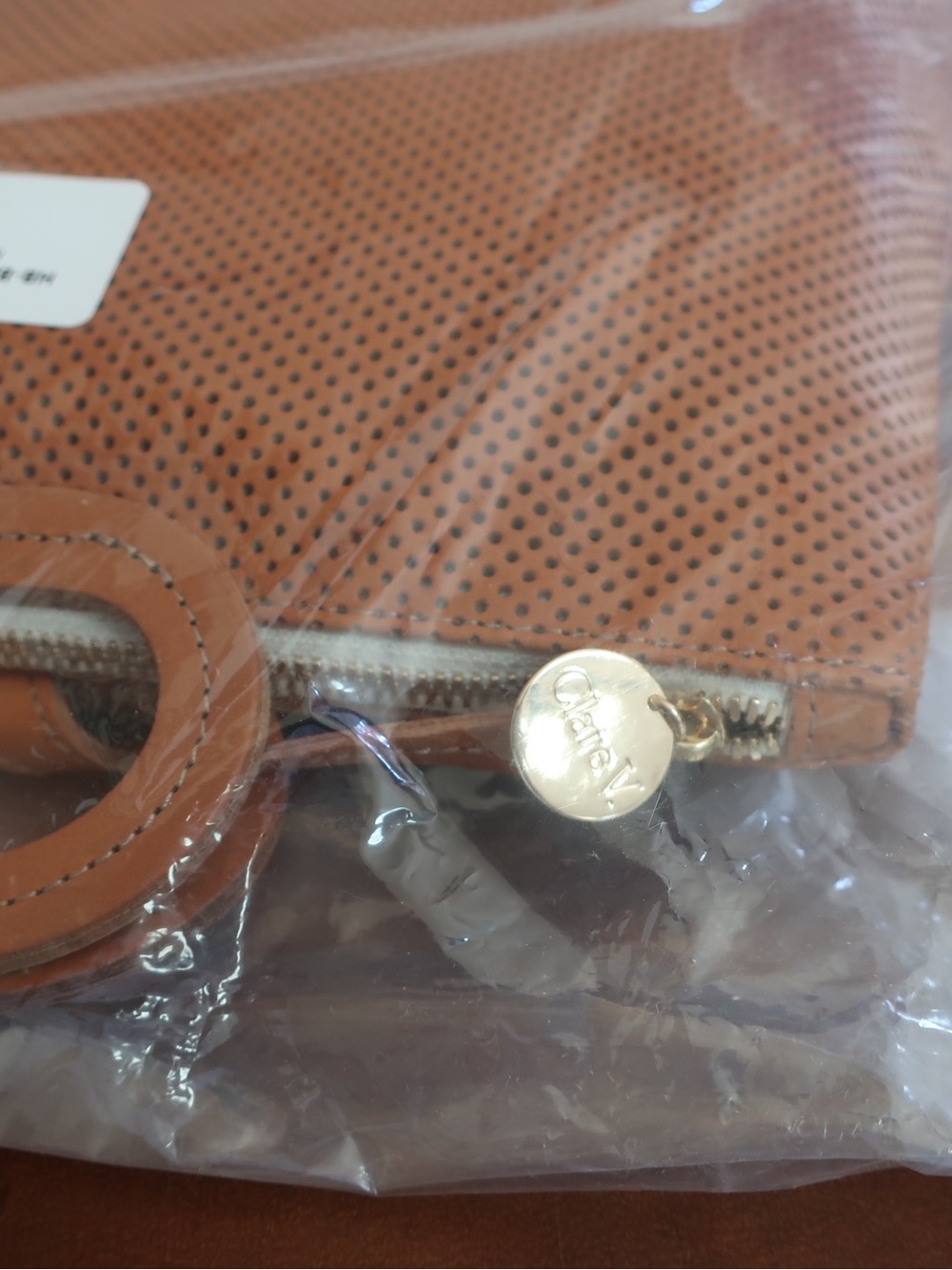 Clare V. Marcelle backpack in Perforated Cuoio Leather - Picture 3 of 9